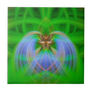 Green Intricacy Ceramic Tile