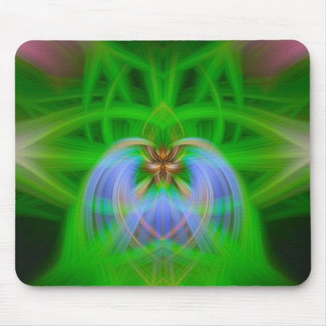 Green Intricacy  Mouse Pad (Front)