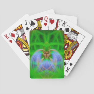 Green Intricacy Playing Cards