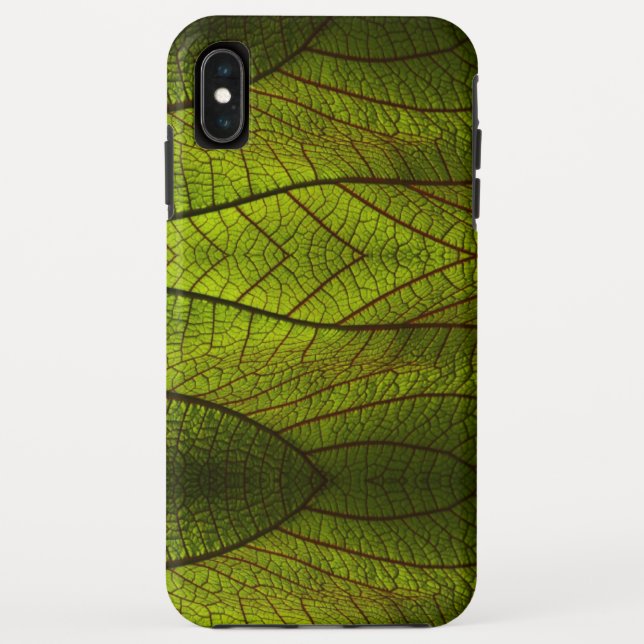 Green iPhone / iPad Cover with Plant Leaf (Back)