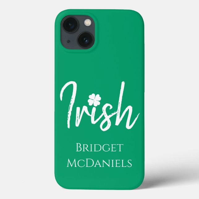 Green Irish Four Leaf Clover St Patricks Day    Case-Mate iPhone Case (Back)