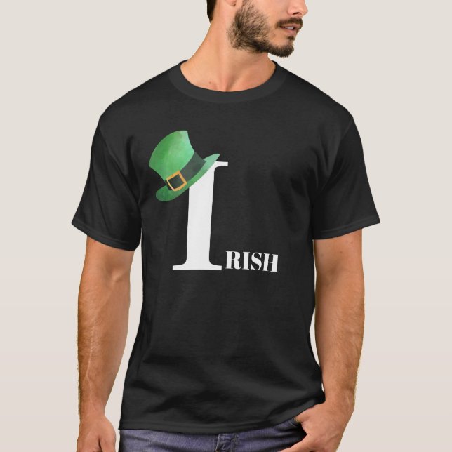 *~* Green IRISH IRELAND Leprechaun Hat  T-Shirt (Front)