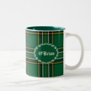 Green Irish National Plaid Custom Mug