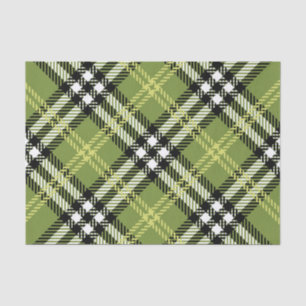 Green Irish Plaid Pattern Tissue Paper
