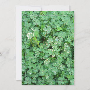Green Irish Shamrock Invitation Template