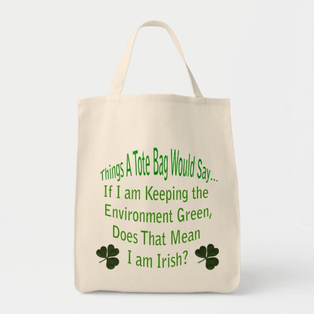 Green Irish Tote Bag (Front)