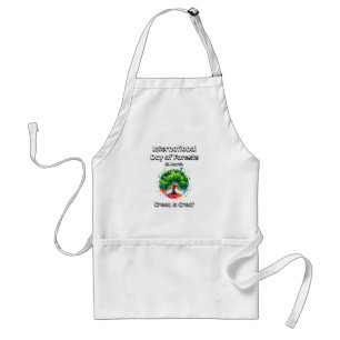 Green is Great. International Day of Forests (IDF) Standard Apron