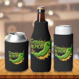 Green is HOT Bottle Cooler