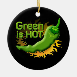 Green is HOT Ceramic Tree Decoration