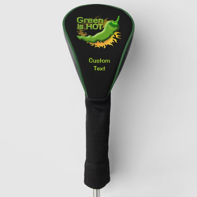 Green is HOT Golf Head Cover (Front)