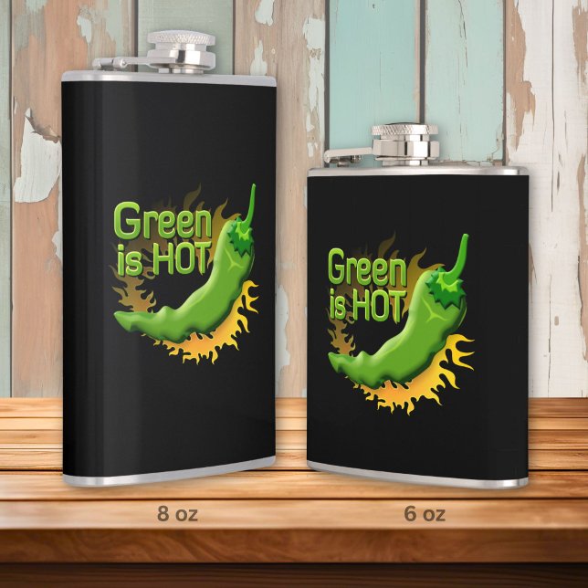 Green is HOT Hip Flask (Creator Uploaded)