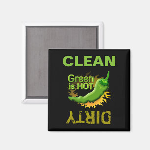 Green is HOT Magnet