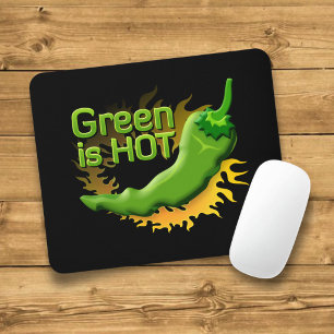 Green is HOT Mouse Pad