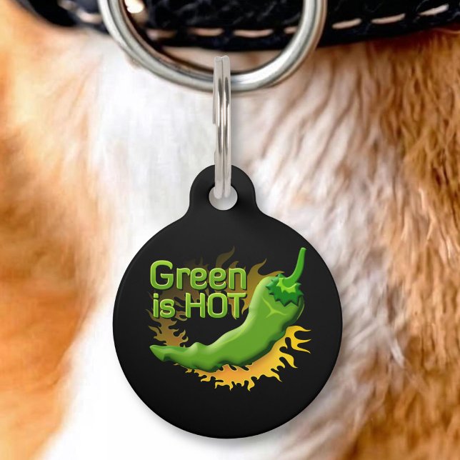 Green is HOT Pet Tag (Creator Uploaded)