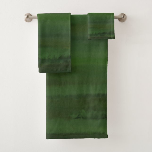 Green Is My Favourite Colour Bath Towel Set (Insitu)