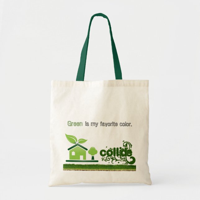 Green is my Favourite Colour Tote Bag (Front)