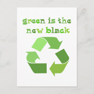 Green is the new Black! Postcard