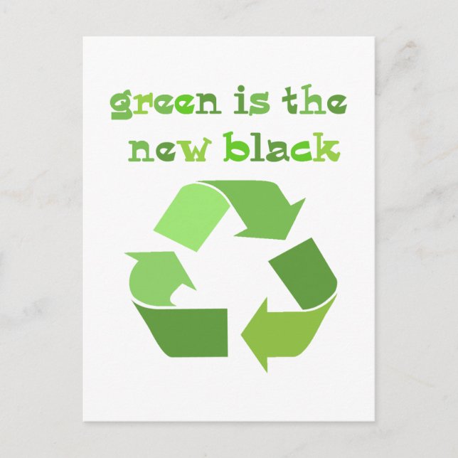 Green is the new Black! Postcard (Front)