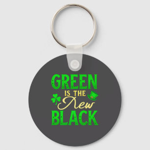 Green Is The New Black - St. Patrick’s Day Shamroc Key Ring