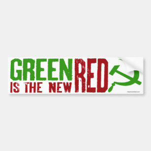 Green is the New Red bumper sticker