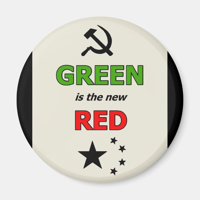 Green is the new Red magnet (Front)