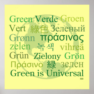 Green is Universal Poster