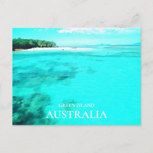 Green Island Queensland Australian travel Postcard