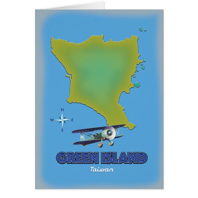 Green Island Taiwan travel poster. (Front)