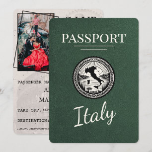 Green Italy Passport Save The Date