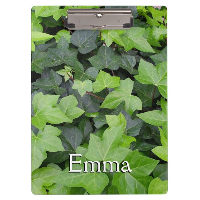 Green Ivy Botanical Print Clipboard (Front)