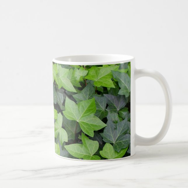 Green Ivy Botanical Print Coffee Mug (Right)