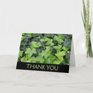 Green Ivy Botanical Print Thank You Card