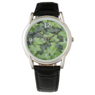 Green Ivy Botanical Print Watch