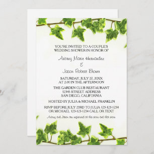 Green Ivy - Couple's Wedding Shower Invitation
