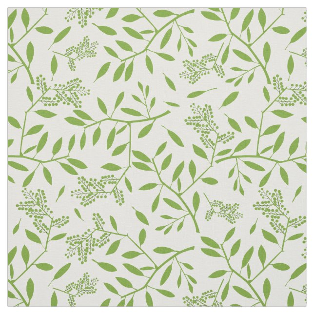 Green Ivy Floral Botanical Fabric (Swatch)