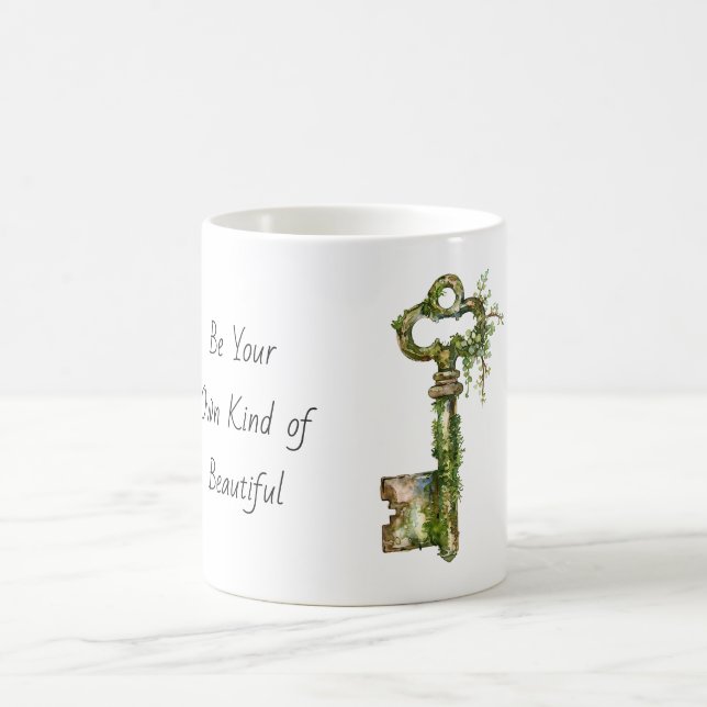 Green Ivy Key  Coffee Mug (Center)
