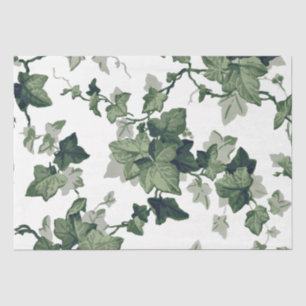 Green Ivy Leaves and Vines Decoupage Tissue Paper