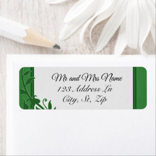 Green Ivy Return Address Label