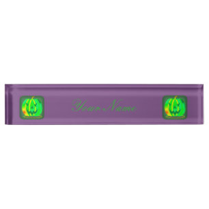 Green Jack o'lantern Halloween Thunder_Cove Nameplate