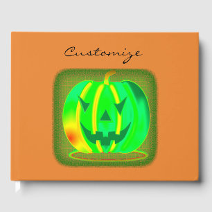 Green Jack O'Lantern Thunder_Cove  Halloween Guest Book
