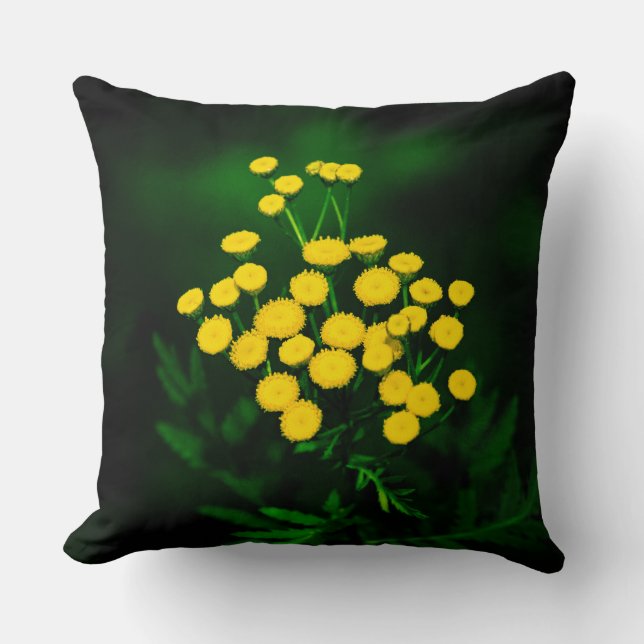 Green Jacket With Golden Buttons Cushion (Front)