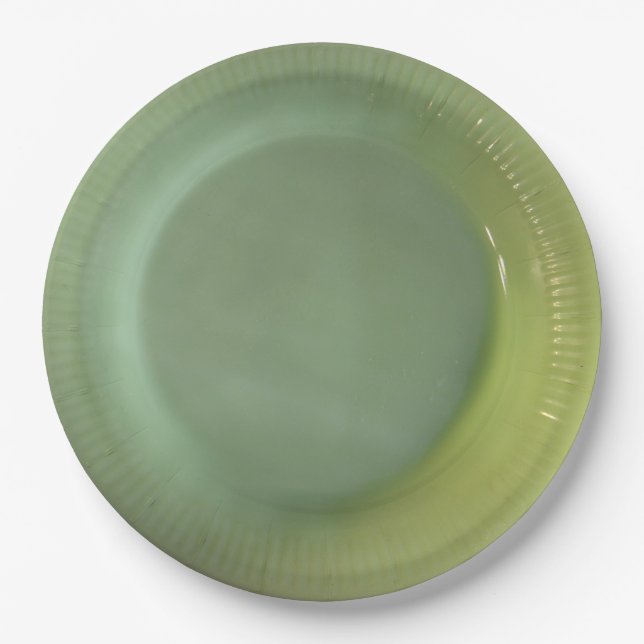 Green Jadeite Paper Plate (Front)