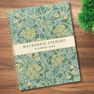 Green Jasmine Floral Pattern 2026 Planner
