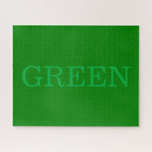 green jigsaw puzzle
