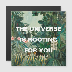 Green Jungle Painting Universe is Rooting Magnet