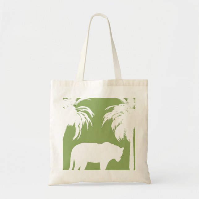 green jungle tote bag (Front)
