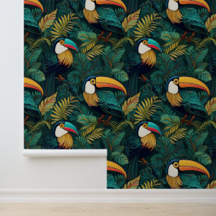 Green Jungle Toucan Tropical Bird  Wallpaper