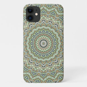 Green kaleidoscope iPhone 11 case