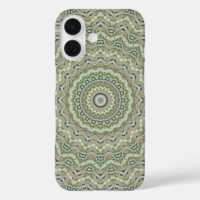 Green kaleidoscope Case-Mate iPhone case (Back)
