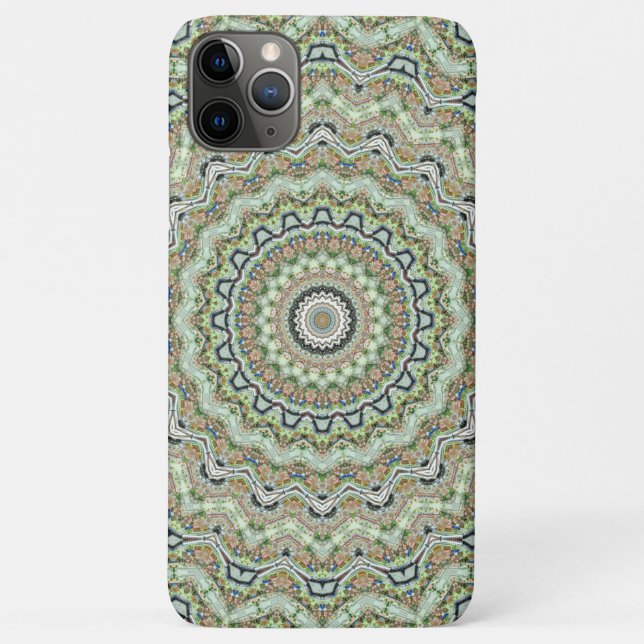Green kaleidoscope Case-Mate iPhone case (Back)